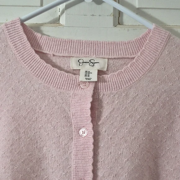 Jessica Simpson Light Pink Knit Cardigan - Picture 3 of 5